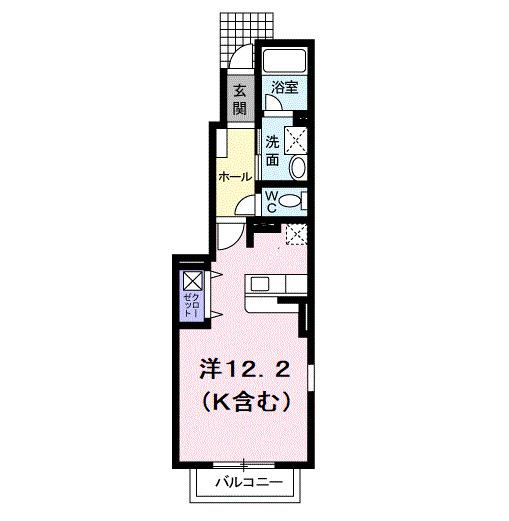 クリエンテ（101） 間取り図画像