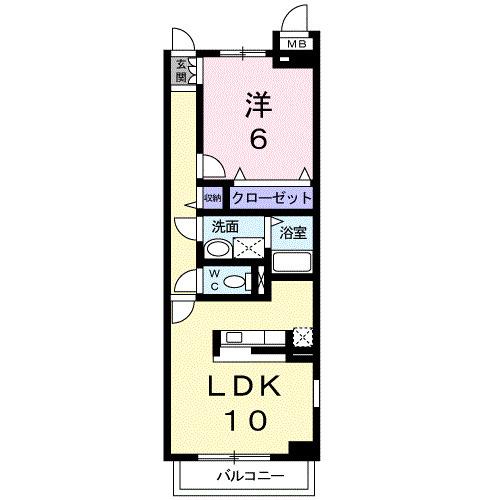 リーヴァ蛍田（101） 間取り図画像