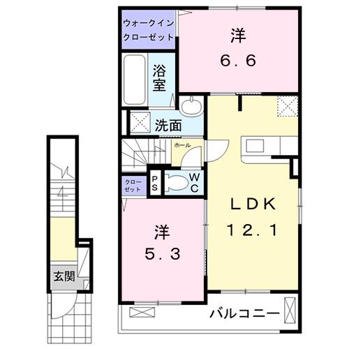 アライブガーデンⅡ（202） 間取り図画像