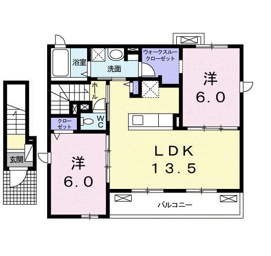 エスペランス（201） 間取り図画像
