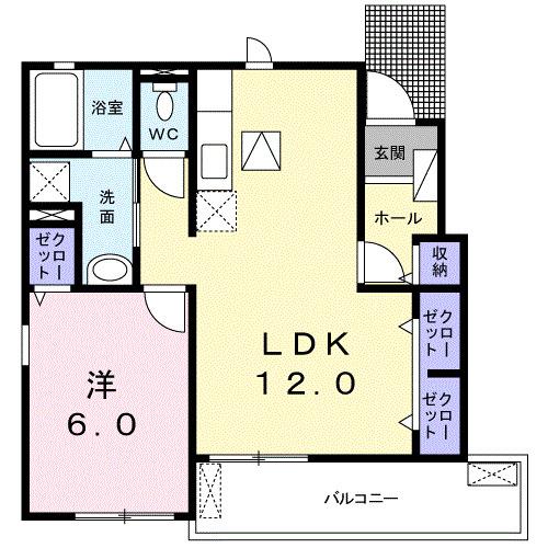 カーサ　プリートＮ（102） 間取り図画像