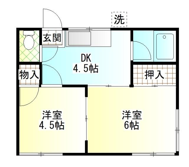 INOUEアパートメント（201） 間取り図画像