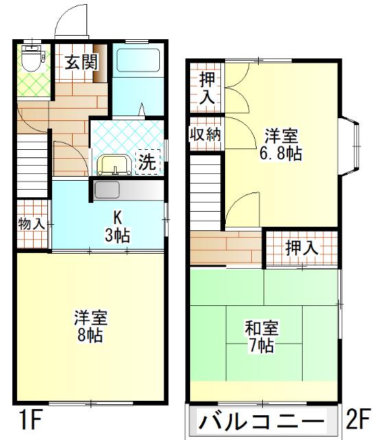 コーポエンドウ（1） 間取り図画像