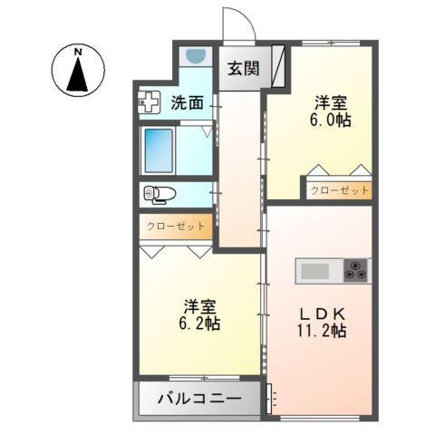 メゾン　フルール 間取り図画像
