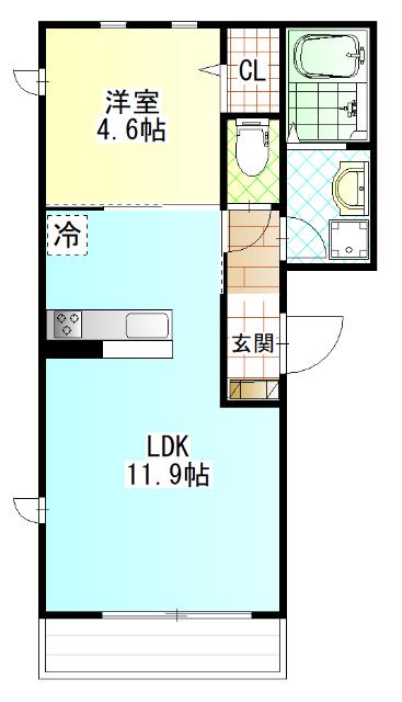 センチュリーハイム鴨宮（101） 間取り図画像