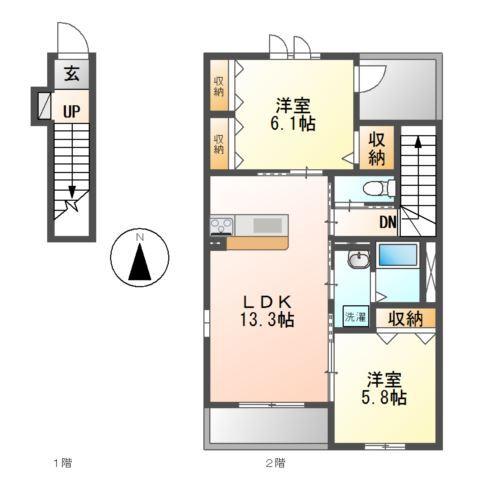 ミルフィオリ 間取り図画像