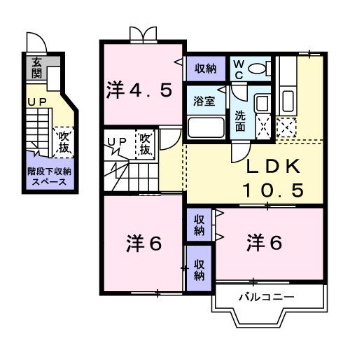 アビーロードＢ（202） 間取り図画像