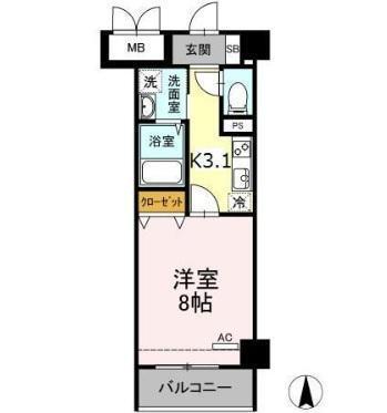 メゾン・ド・シルキー（603） 間取り図画像
