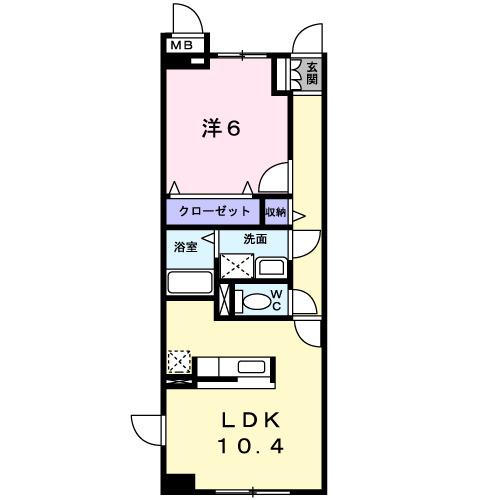 バクランⅠ（305） 間取り図画像
