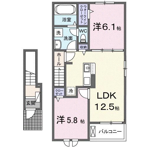 ハレレア（204） 間取り図画像