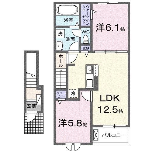 ハレレア（203） 間取り図画像