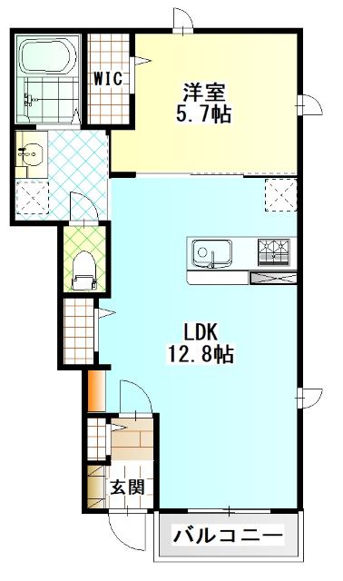 (仮称)堀之内新築アパート（104） 間取り図画像