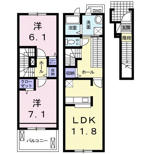 サンビレッジⅡ（203） 間取り図画像