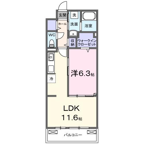 ル　グランシャリオ（304） 間取り図画像