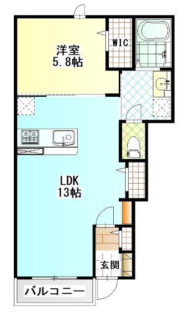 (仮称)堀之内新築アパート（103） 間取り図画像