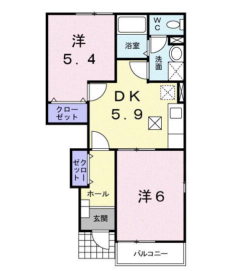 グリーン・コートⅡ（104） 間取り図画像