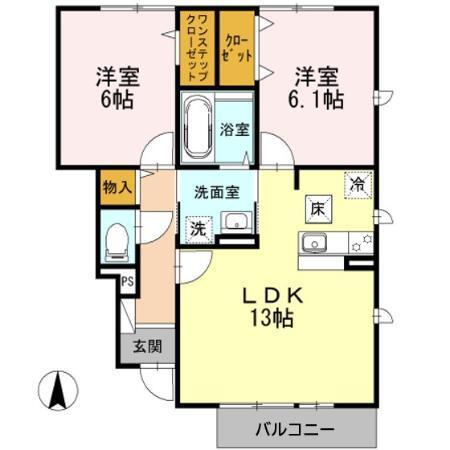 サンモール（102） 間取り図画像