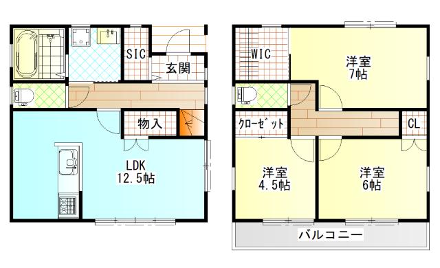 クオーレ鴨宮　T棟（1） 間取り図画像