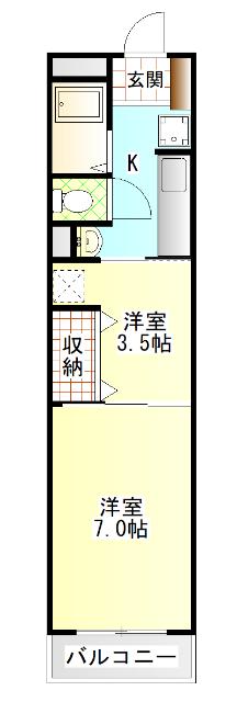 第9木村ハイツ（302） 間取り図画像