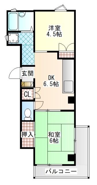 山田ハイツ（303） 間取り図画像