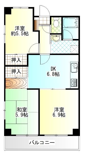 中村レジデンス（204） 間取り図画像