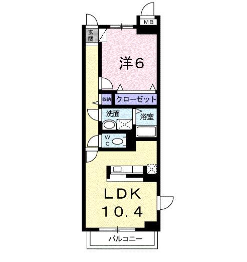 エスポアメゾンⅡ（101） 間取り図画像
