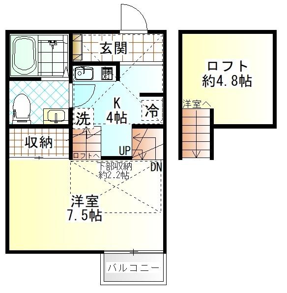 グランリュクス（102） 間取り図画像