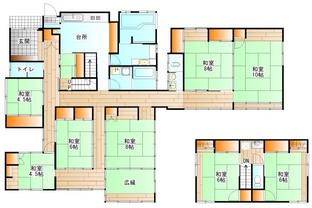 足柄下郡湯河原町宮上（理想郷） 間取り図画像