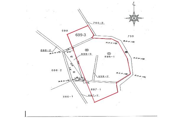 上大井土地 区画図