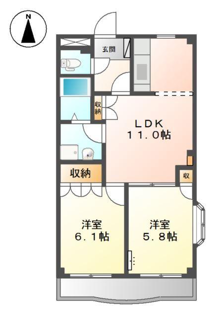 マンションソレイユ 間取り図画像