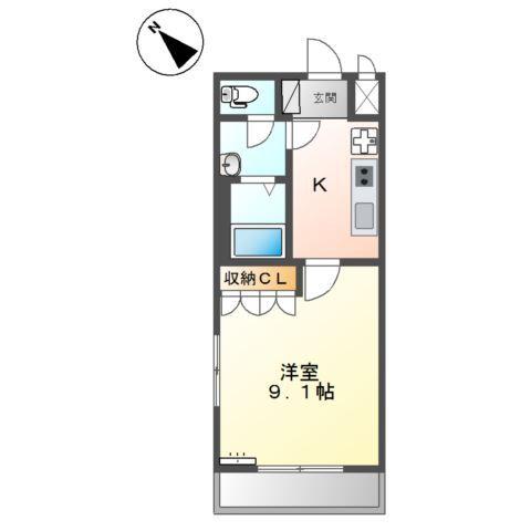 エコーハイツ 間取り図画像