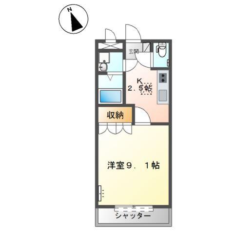 クレールスクエア 間取り図画像