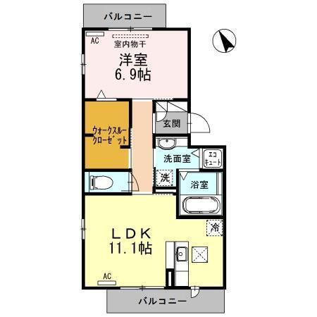 シューラク（105） 間取り図画像