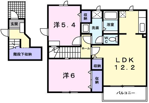 ラ・セゾンⅡ（202） 間取り図画像