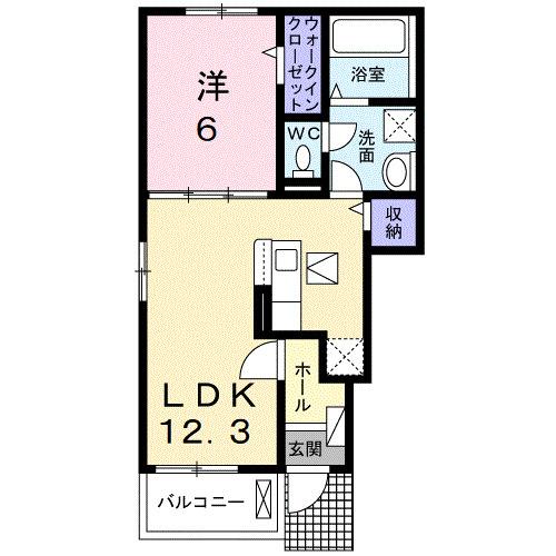 スクエアかりがね（101） 間取り図画像