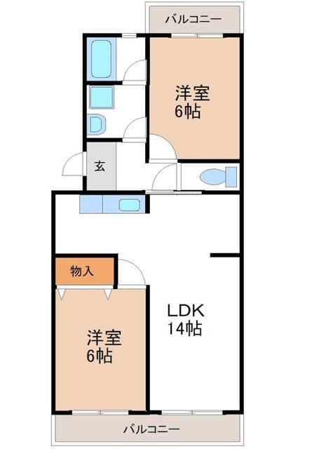 反転間取有