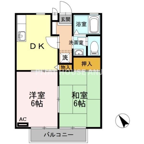 ゴールドバレー（202） 間取り図画像