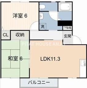 Maison de Moer AB（B102） 間取り図画像