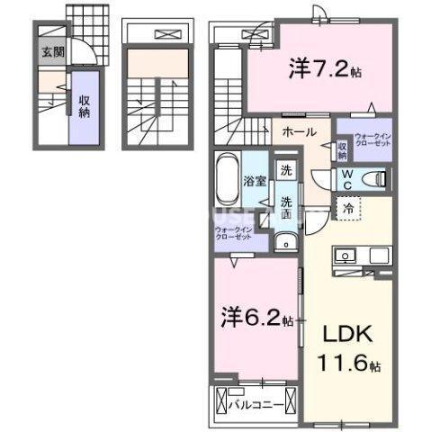 アイリス横山Ａ（302） 間取り図画像