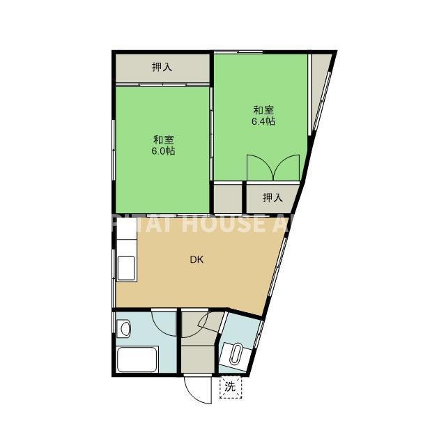 あずま荘（2F） 間取り図画像