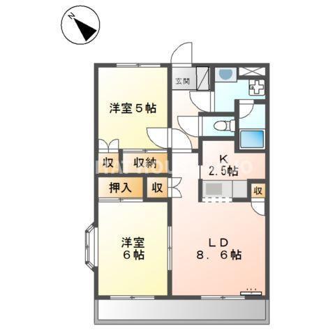 サンハピネス 間取り図画像