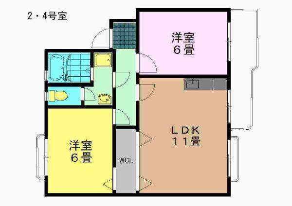 グリーンガーデン稲場Ａ（202） 間取り図画像