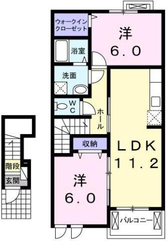 プリムラ（202） 間取り図画像