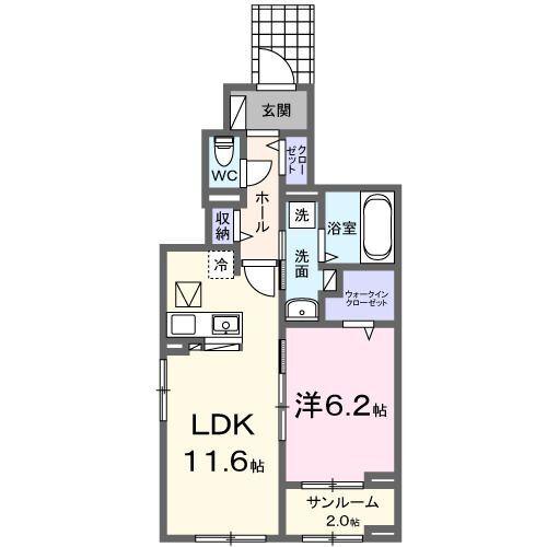 アイリス横山Ａ（105） 間取り図画像