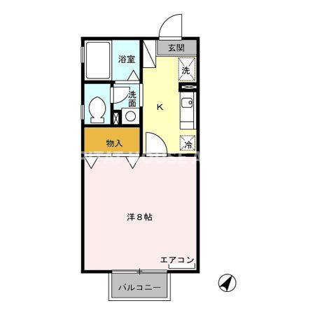 セジュール雅（205） 間取り図画像