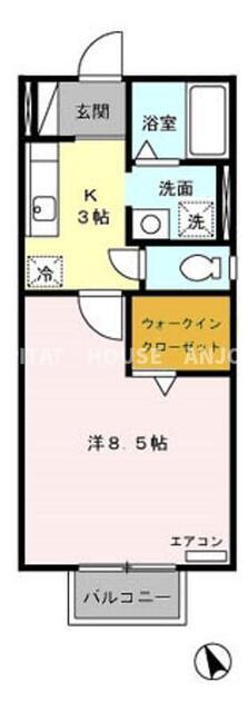 サンフラワー（201） 間取り図画像