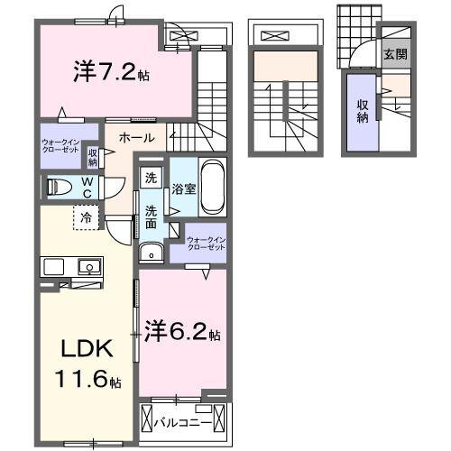 アイリス横山Ａ（303） 間取り図画像