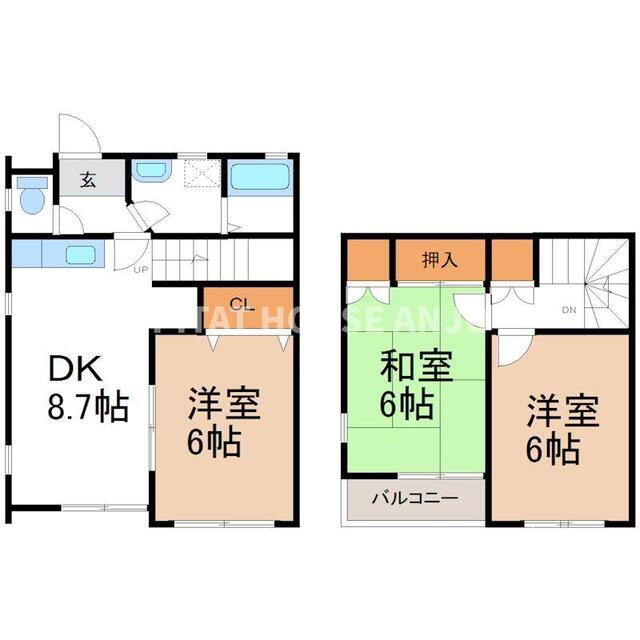 コーポ中島ツウセブン（B2） 間取り図画像
