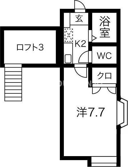 シェリールミニ B棟（B-211） 間取り図画像