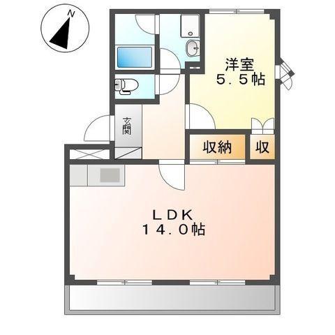 コンフォール久華Ⅱ（201） 間取り図画像